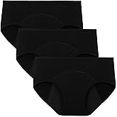 INNERSY Period Underwear for Women Teens Leak-Proof Menstrual Cotton Protective Hipster Panties 3-Pack