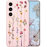 ZTOFERA Floral Case for Samsung Galaxy A16 4G/5G,Cute Flower Pattern Case for Girls Women,Flexible Silicone Protective Slim Shockproof Bumper Phone Cover for Samsung Galaxy A16 4G/5G,Pink