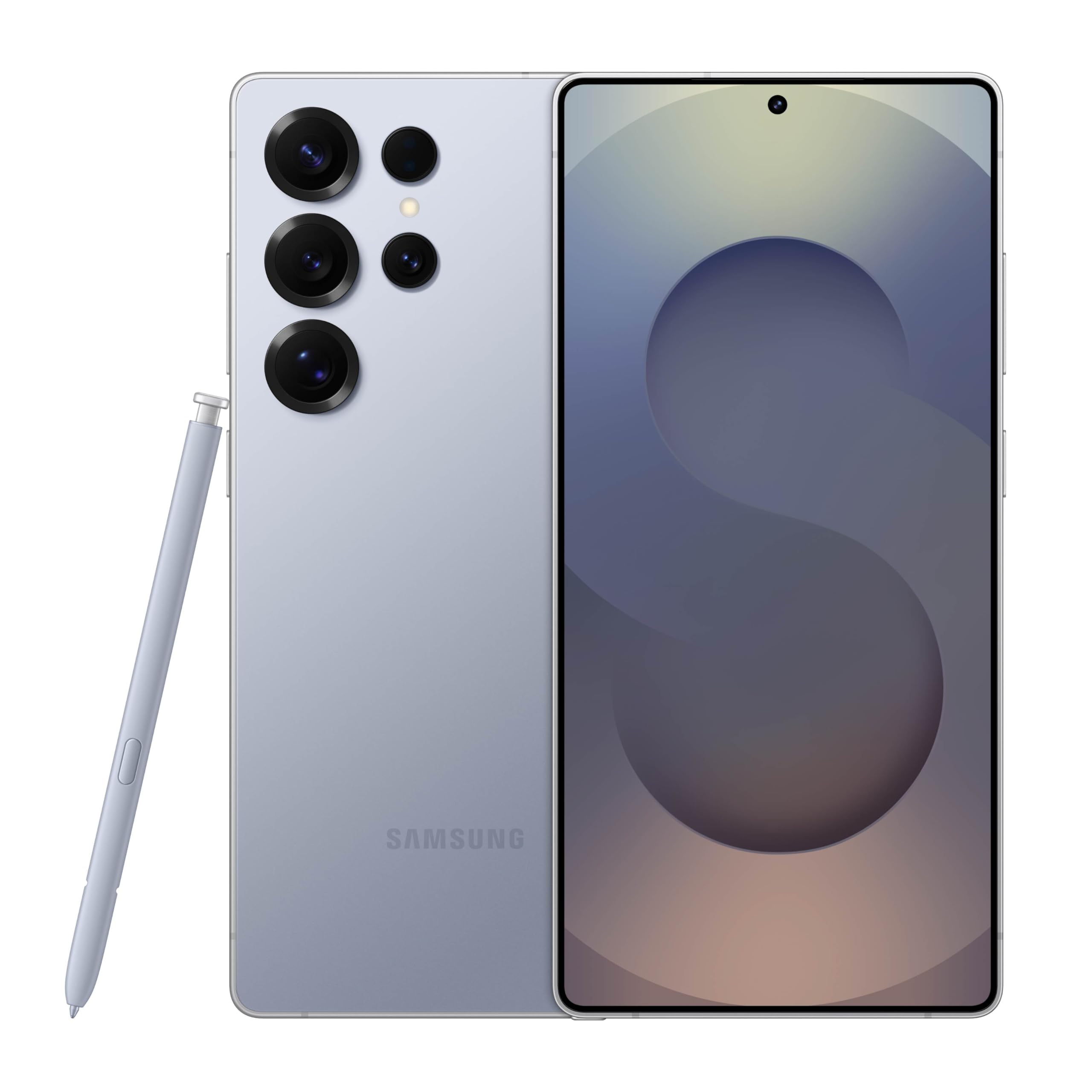 Samsung Galaxy S25 Ultra, 256GB Smartphone, Unlocked Android, AI Night Mode Camera, Snapdragon 8 Elite Fast Processor, 5000mAh Battery, Built-in S Pen, 2025, US 1 Yr Warranty, Titanium Silverblue