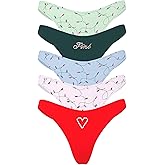 Victoria's Secret PINK Women's Cotton Thong Underwear, Panties for Women