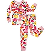 PATPAT Bamboo Viscose Pajama Set for Toddlers with Improved Tensile Strength, Snug Fit Pjs Sleeper for Baby Boys Girls Kids