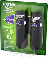 Nicorette QuickMist 1mg Mouthspray Freshmint 6 x 150 Sprays Pack of 2 view 3