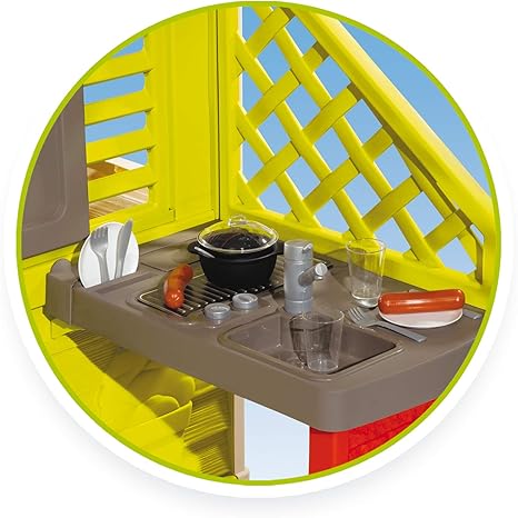 smoby nature playhouse with summer kitchen