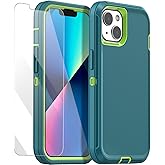 AICase for iPhone 13/iPhone 14 Case(6.1") with Glass Screen Protector,Heavy Duty Drop Protection Full Body Rugged Shockproof/Dust Proof Military Protective Tough Durable for iPhone 13/14 6.1"_7