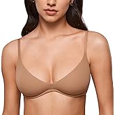 INLYRIC Women's Inbarely Plus Plunge Bra - Unlined Underwire Sexy Demi Balconette Bras
