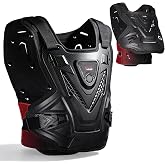 StarknightMT Adult Motocross Chest Protector with Upgrade Dual Waist Straps | Reinforced PP Armor Plates with Breathable EVA, Adjustable Fit, Lightweight Gear, Dirtbike Motocycle Cycling Skate Off-Road