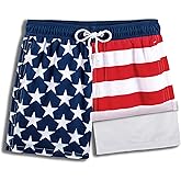 BRISIRA Boys Swim Trunks Bathing Suit Compression Boxer Brief Liner Anti-Chafe Swimsuit Swim Shorts Toddler Kids Youth Teen