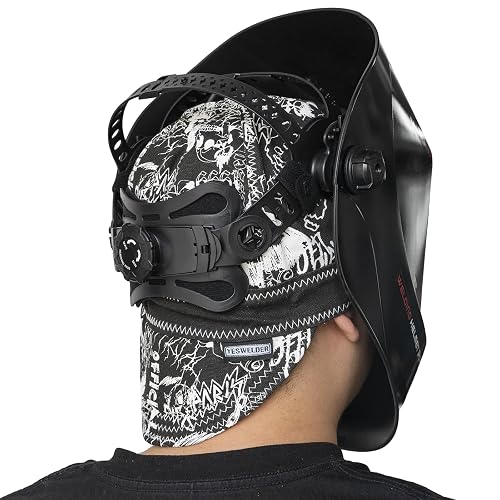 YESWELDER Black Reversible Welding Cap – 240GSM Martin Cloth, Cotton Lining, 7-5/8 Size, Durable & Heat-Resistant For Welders