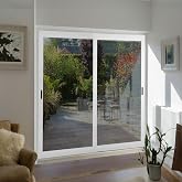 Guardian K.D. Standard Galv Steel Plus Aluminum Frame Sliding Screen Door Kit, (White, 36''x80'') Height Adjustable Upgraded Rust-Proof and Durable Mosquito Proof for Patio Backyard and Bedroom