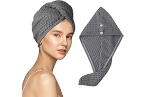 MaopaoBeauty Microfiber Hair Drying Towel Breathable Hair Towel for Wet, Curly, Straight, Long Hair Extra Large 27.5 * 10.5inch Quick Hair Drying Towel