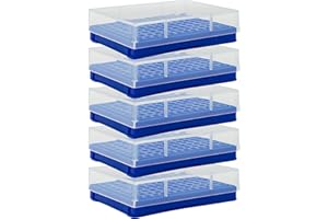 KASHI SCIENTIFIC 96 Well PCR Tube Rack for 0.2mL PCR Tubes and PCR Plates, 8x12 PCR Tube Rack for PCR Plates and PCR Tubes [5 Racks]