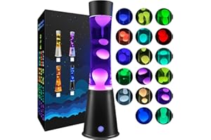 AONESY Liquid Motion Lamps with Remote,17-Color Changing Mood Lamp,15.5 Inch Large LED Night Light, Soothing Table Lamp for Bedroom, Office & Home Decor, Unique Xmas Birthday Gift for Teens & Adults