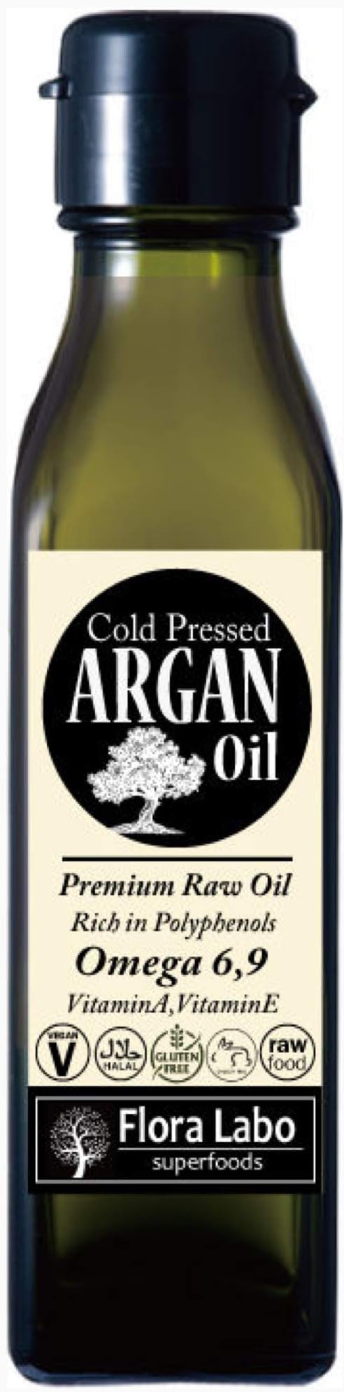 Amazon コールドプレス アルガンオイル 1ml モロッコ産 ノンロースト エキストラバージン 食用アルガン種子油 バイオダイナミック農法 航空便で直輸入 Premium Cold Pressed Unroasted Argan Oil Flora Labo 植物油 通販