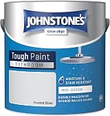 Johnstone's Bathroom Paint Frosted Silver Mid Sheen 2.5L Stain Blocker view 6