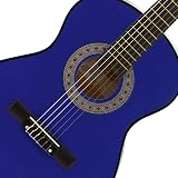 Mad About MA-CG02 3/4 Classical Guitar Blue with Case 6 Months Lessons view 4