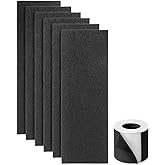 Dhyala Pre-Filter Replacement for Pet Air Purifier Capture Cat Fur and Large Particles, Compatible with Dhyala KJ02 Air Purifier,6 Packs, Black