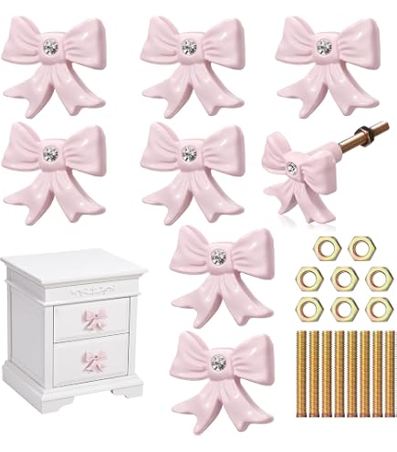 princess crown dresser knobs Gotham Decor Pink Princess Crown Ceramic Drawer Knob - Cabinet And Furniture  Knobs