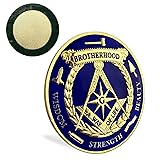 ASmileIndeep Masonic Car Emblem Round & Compass