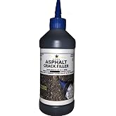 Bluestar Flexible Asphalt Crack Filler, DIY - No Special Tools Needed, Fill Cracks in Asphalt Driveways and Parking Lots. 16 fl. oz. Bottle.