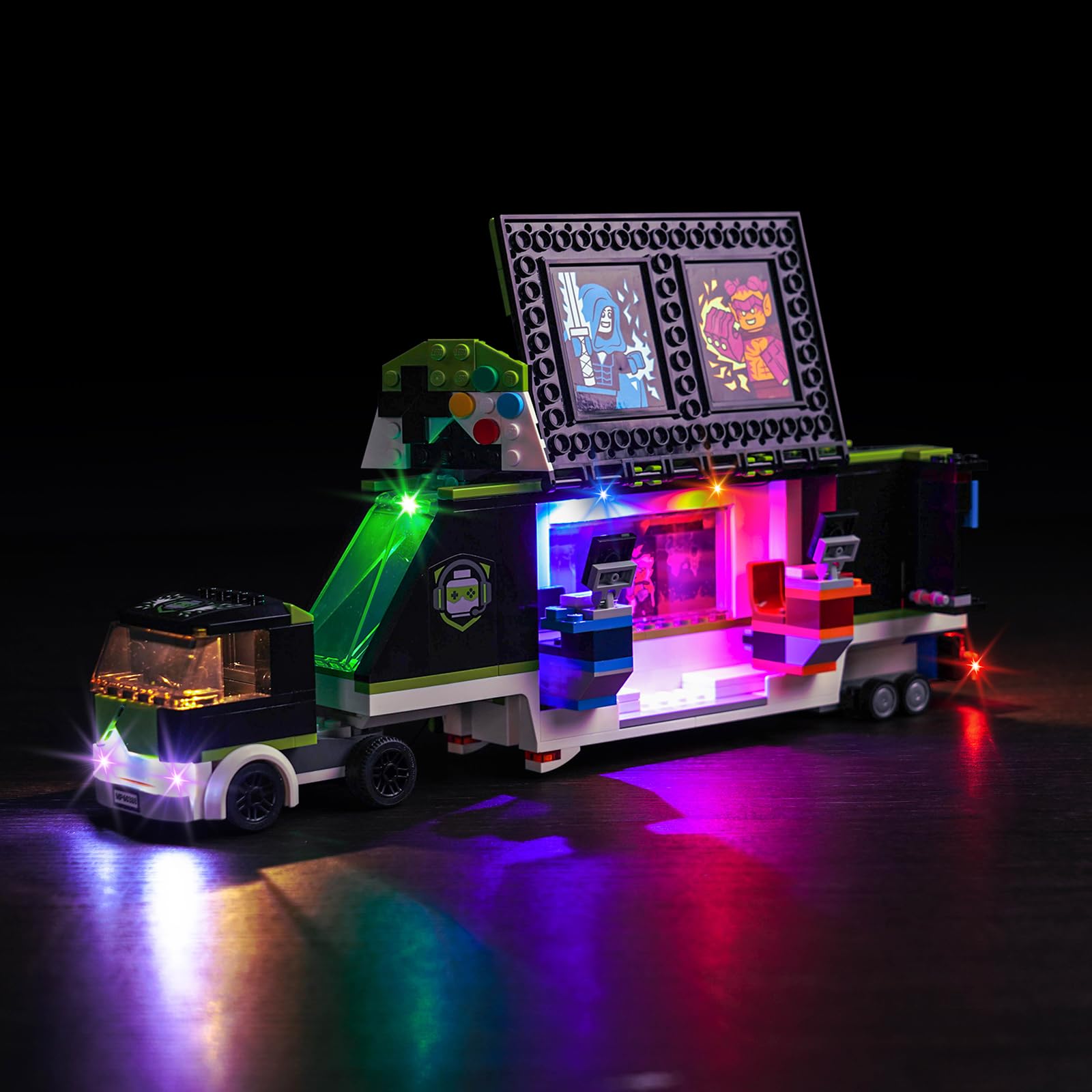 Light Kit for Lego Gaming Tournament Truck, Lighting Set for Lego 60388 City Gaming Tournament Truck - Not Include Models, Just Light Kit — image 1