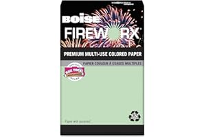 Boise Fireworx Colored Paper, 24 Lbs, 8-1/2 x 11 Inches, Popper-Mint Green, 500 Sheets/Ream (MP2241GN)