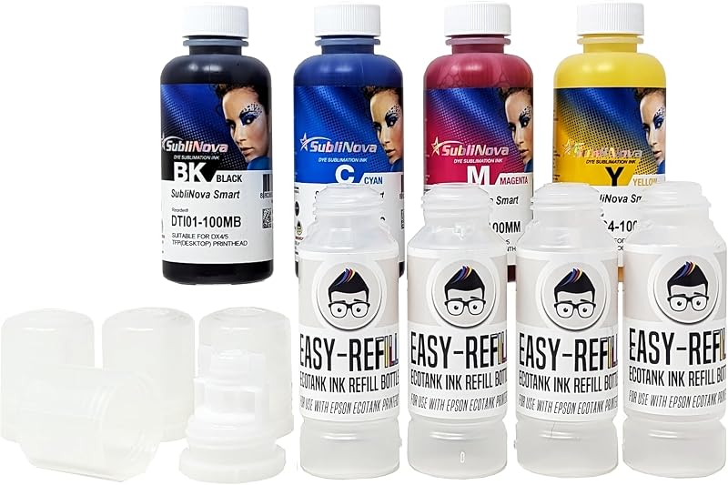 Ink Experts Sublinova Dye Sublimation Ink Set for Epson Ecotank ET-2750 -
