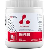 ATP LAB - Myoprime 210g Powder 30-Servings, Organic Raspberry Flavour - Helps Increase Physical Performance During Intensive Exercise - Athletic Support - Creatine and Workout Supplement