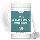6 oz Sodium Cocoyl Isethionate, Premium Sodium Cocoyl Isethionate (SCI) Powder, Amazing Bubbles, Gentle on Skin, Biodegradabl