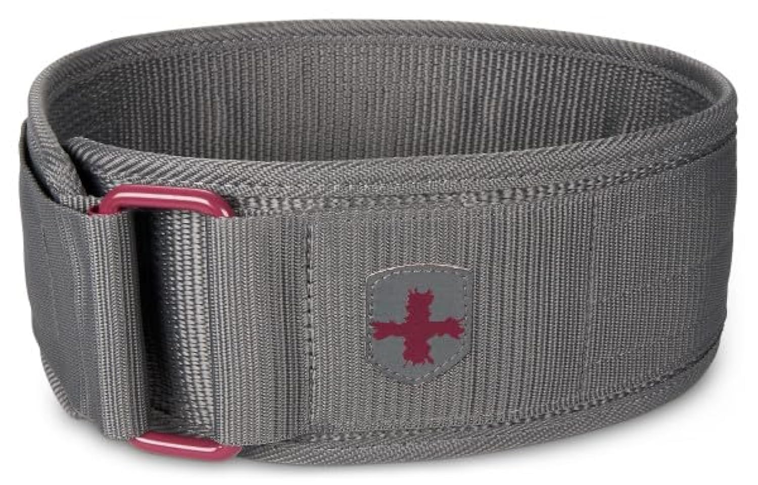 Harbinger 4" Nylon Women's Weightlifting Belt-Protects Lower Back and Abdomen,Thick and Flexible Nylon Web Provides Durability, Ideal For Heavy Lifting,X-Small,Merlot