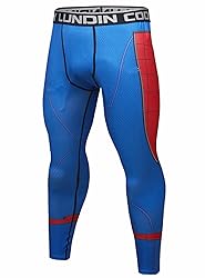 Red Plume Men's Compression Elastic Tight Leggings