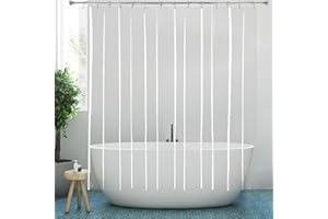 YISURE Clear Shower Curtain Liner 84x84'', Extra Long Plastic Peva Vinyl Waterproof Bathroom Shower Curtain Sets with 4 Magnets