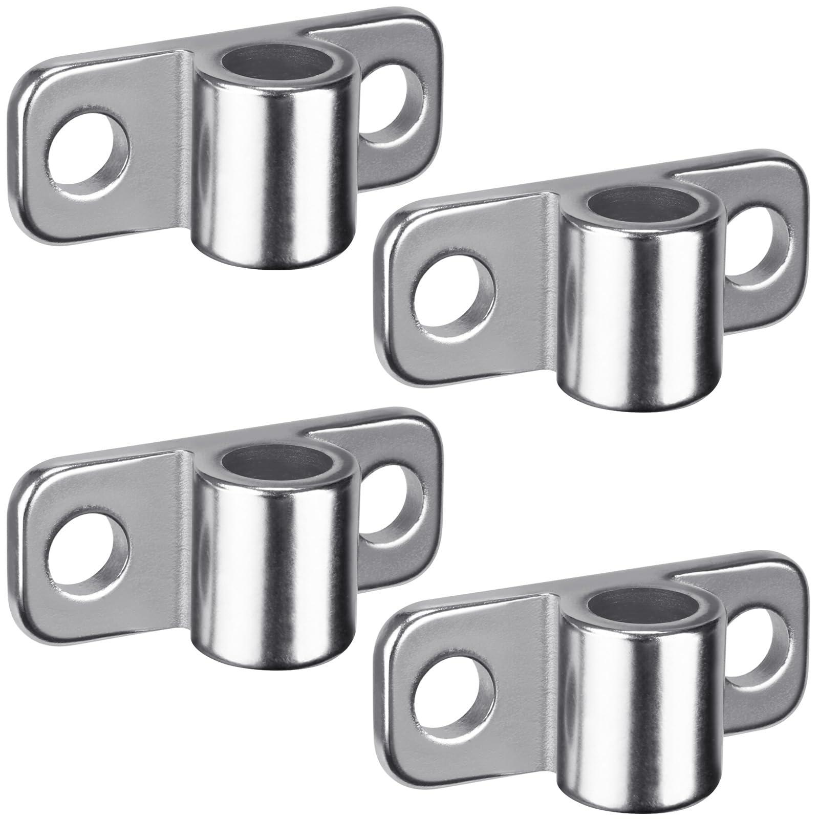 Insaga Heavy Duty Stainless Steel Horizontal 4pcs Gate Hinge (75 x 30mm) with 16mm Hole for Farm/Field/Wooden Fence Gate
