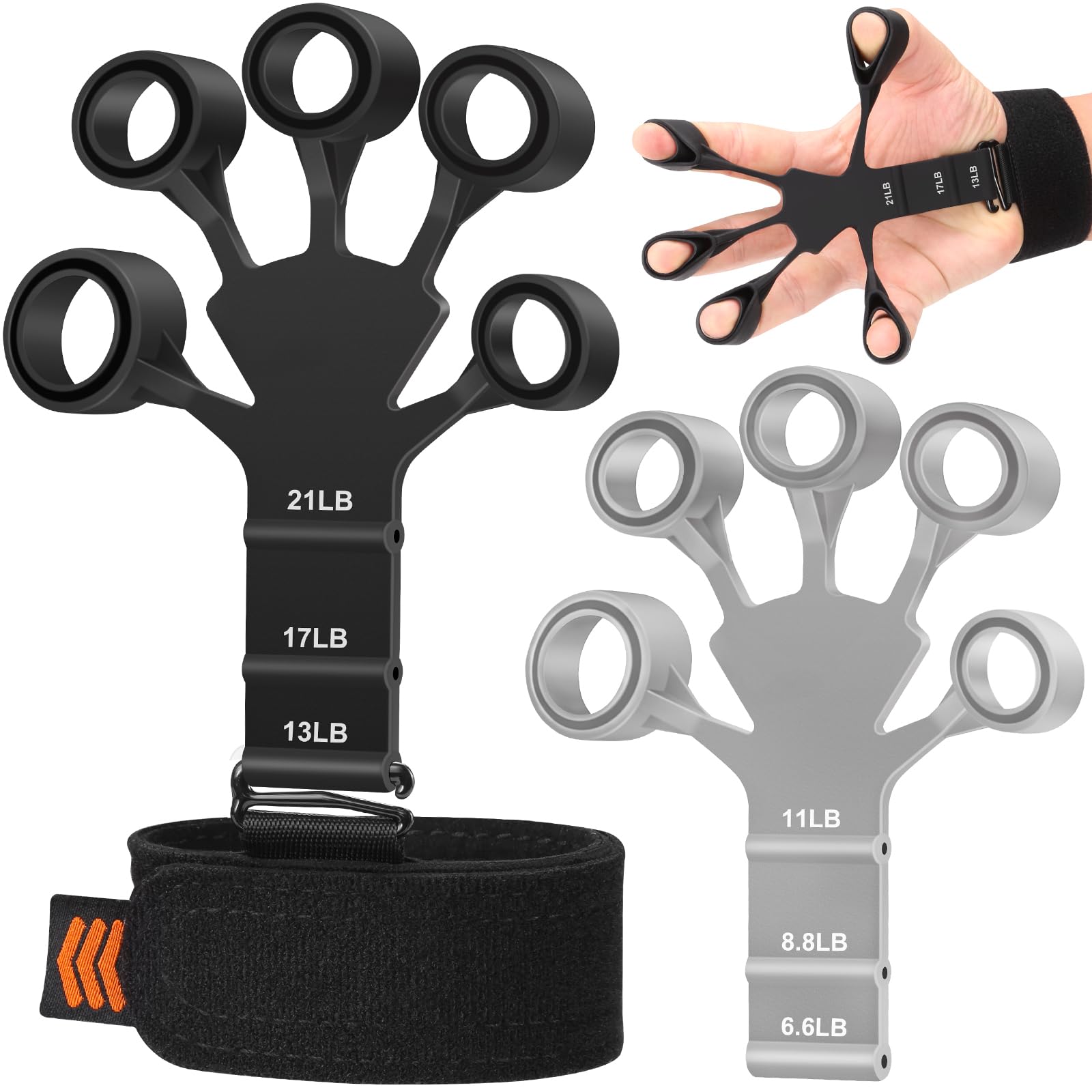 Photo 1 of Grip Strength Trainer - Double-Sided Finger Exerciser and Hand Strengthener for Hand Therapy, Rock Climbing - Relieve Pain for Arthritis, Carpal Tunnel