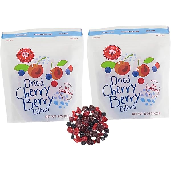 Amazon.com: Cherry Bay Orchards - Dried Blueberries - (6oz Bag