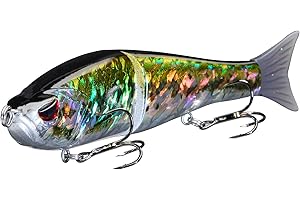 Bassdash SwimShad Glide Baits Jointed Swimbait Bass Pike Salmon Trout Muskie Fishing Lure