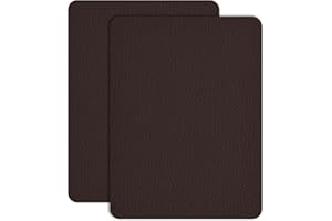 HUIMEILE Leather Repair Patch Tape 8×12 inch 2 pcs Furniture Leather Strong Self Adhesive Tape for Sofas Couch Car Seats Cabinets Bags Anti Scratch Patches First Aid Patch Fixing Leather Black Brown