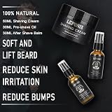 LEPONIX Shaving Kit for Men - Sandalwood Cream, Brush, Razor & Set view 2