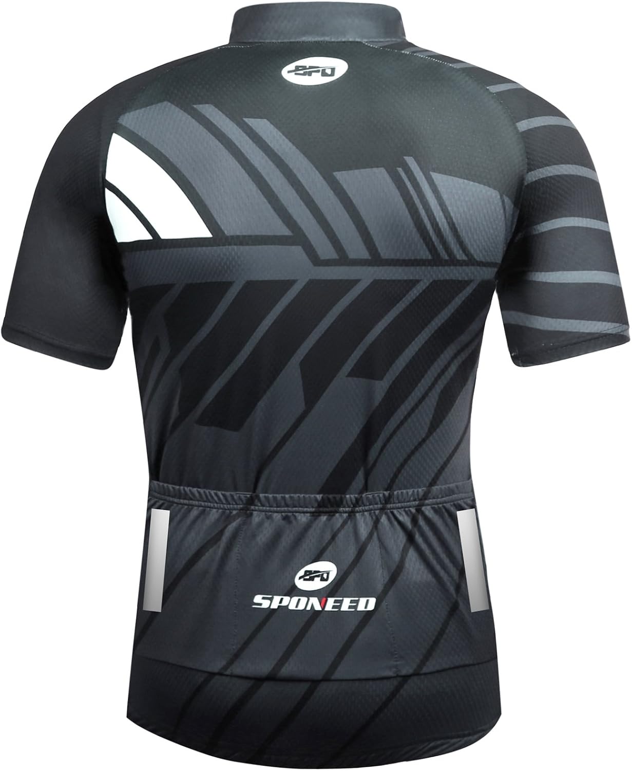 sponeed Men's Cycling Jerseys Tops Biking Shirts Short Sleeve Bike Clothing Full Zipper Bicycle Jacket with Pockets : Clothing