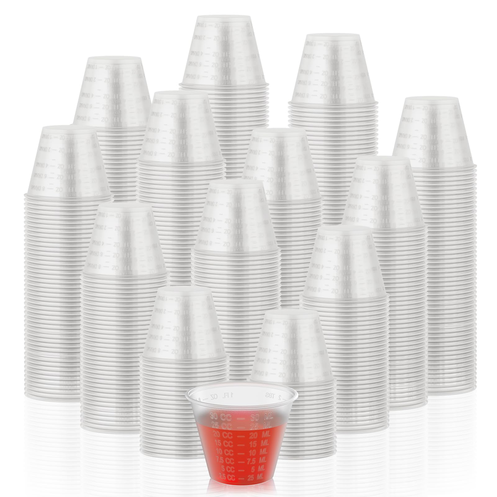 Photo 1 of Lilymicky 1000 Count 1 oz Disposable Medicine Cups, 1 oz Plastic Med Cups For Mixed Pills, Medication Measuring, Resin Mixing