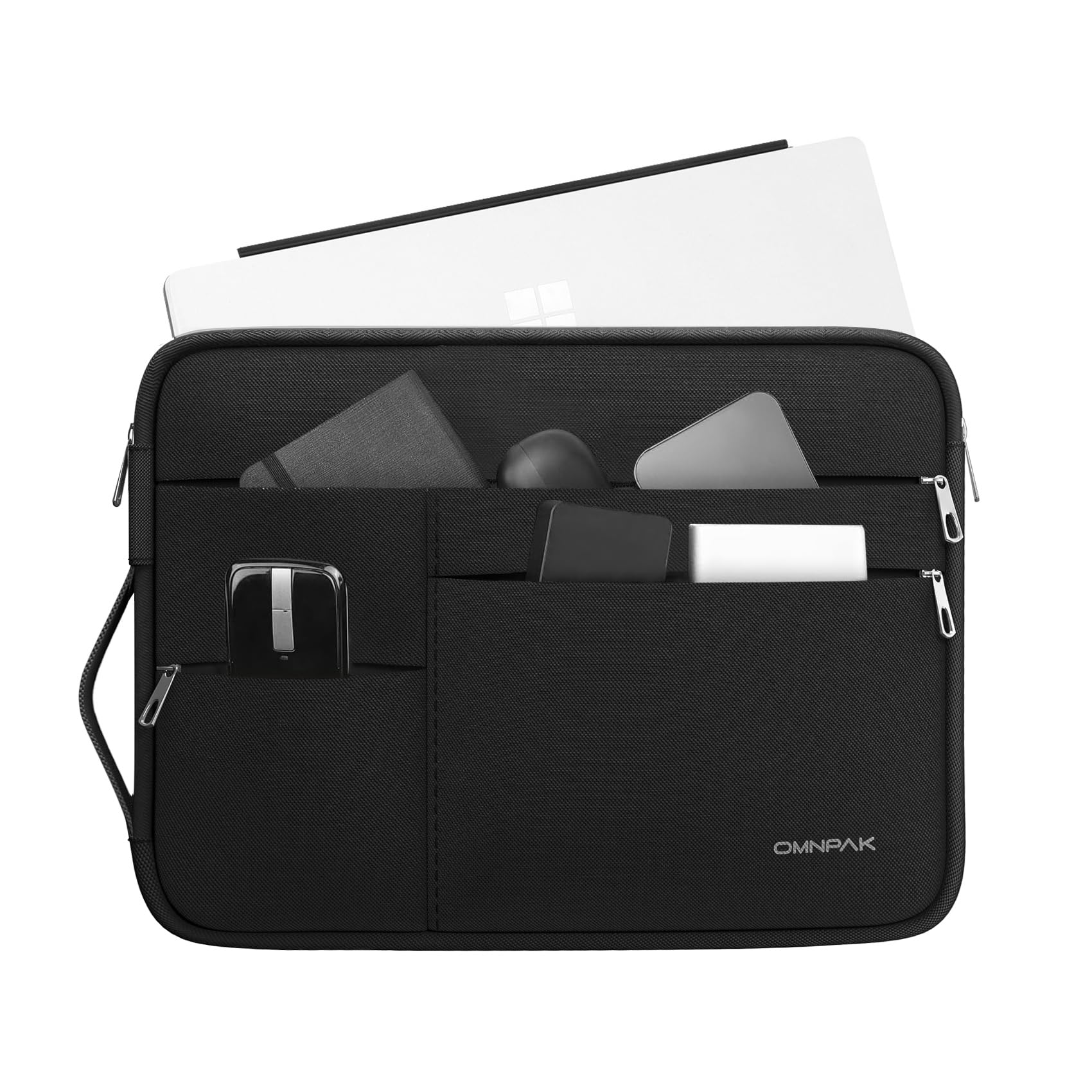 Photo 1 of Omnpak Surface Pro 11 Case,13 inch Laptop Sleeve for Surface Pro 12/11/10/9/8/X/7/6/5/4/3 with Multi-Pocket and Side Handle Strap,Water-Resistant Laptop Carrying Bag