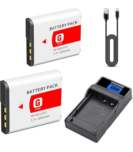 Amazon.com : Battery Charger for Sony Cyber-Shot DSC-HX10V, DSC