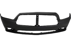 Evan Fischer Front Bumper Cover Compatible With Dodge Charger 2011-2014, Primed, For Models Without Adaptive Cruise Control