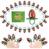 Football Ring Lollipops,Suckers Individually Wrapped Bulk for Birthday Party Candy Favors,Sports Ball Shaped Goodie Bag Fillers,30 Count