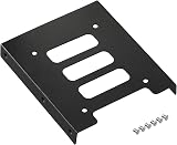 TRIXES Black Metal 2.5" SSD Laptop Drive & 3.5" HDD Mounting Bracket Internal view 6