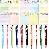 Fancy Land Religious Gifts Set Christian Notepads Bible Verse Pens Religious Note Pad with Scripture Pen for Christmas Gag Supplies Coworker Employee Office Nurse Holiday Favors 20Pcs