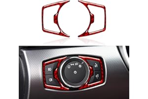 MYDDL Car Headlight Switch Interior Accessories for Ford Mustang 2015 2016 2017 2018 2019 2020 2021 2022 2023 Carbon Fiber Sticker