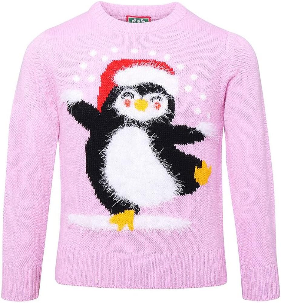 baby pink christmas jumper