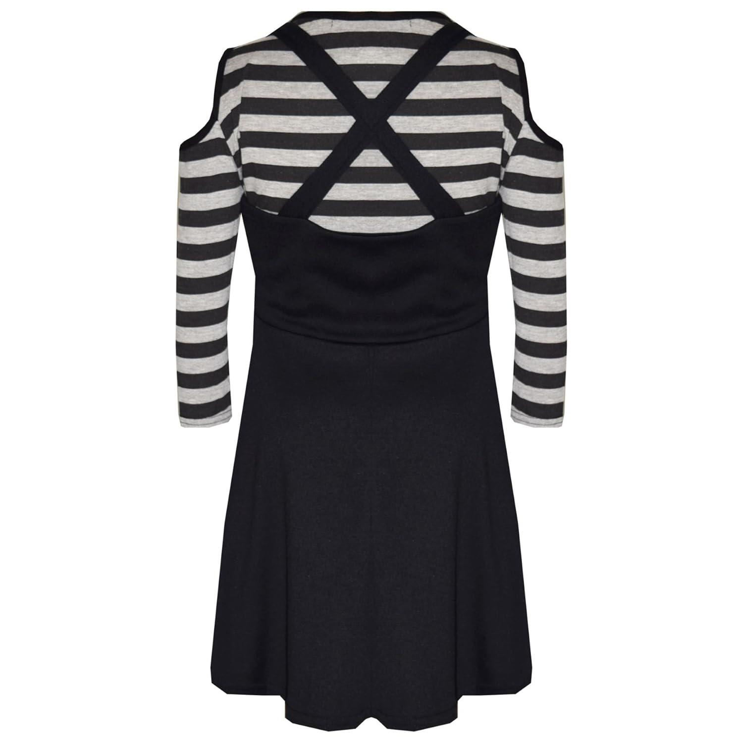 shoulder cut top and skirt