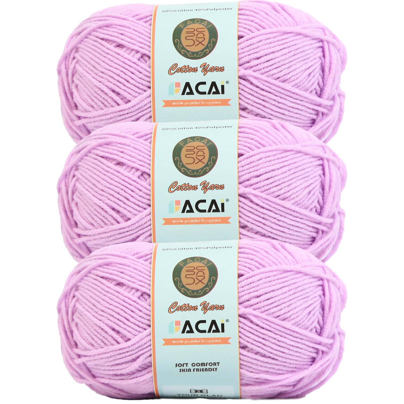 Photo 1 of ?Soft & Durable Cotton Yarn? Four Ply Mercerized for Knitting & Crochet | Eco-Friendly, Hypoallergenic, Machine Washable | Ideal for Apparel, Accessories, Baby Clothes & Complex Craft Projects