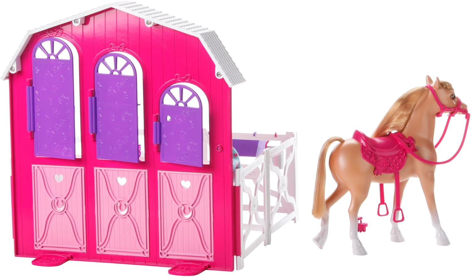 barbie horse and stable set